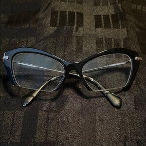Miu Miu Black Cat-Eye Women’s Glasses